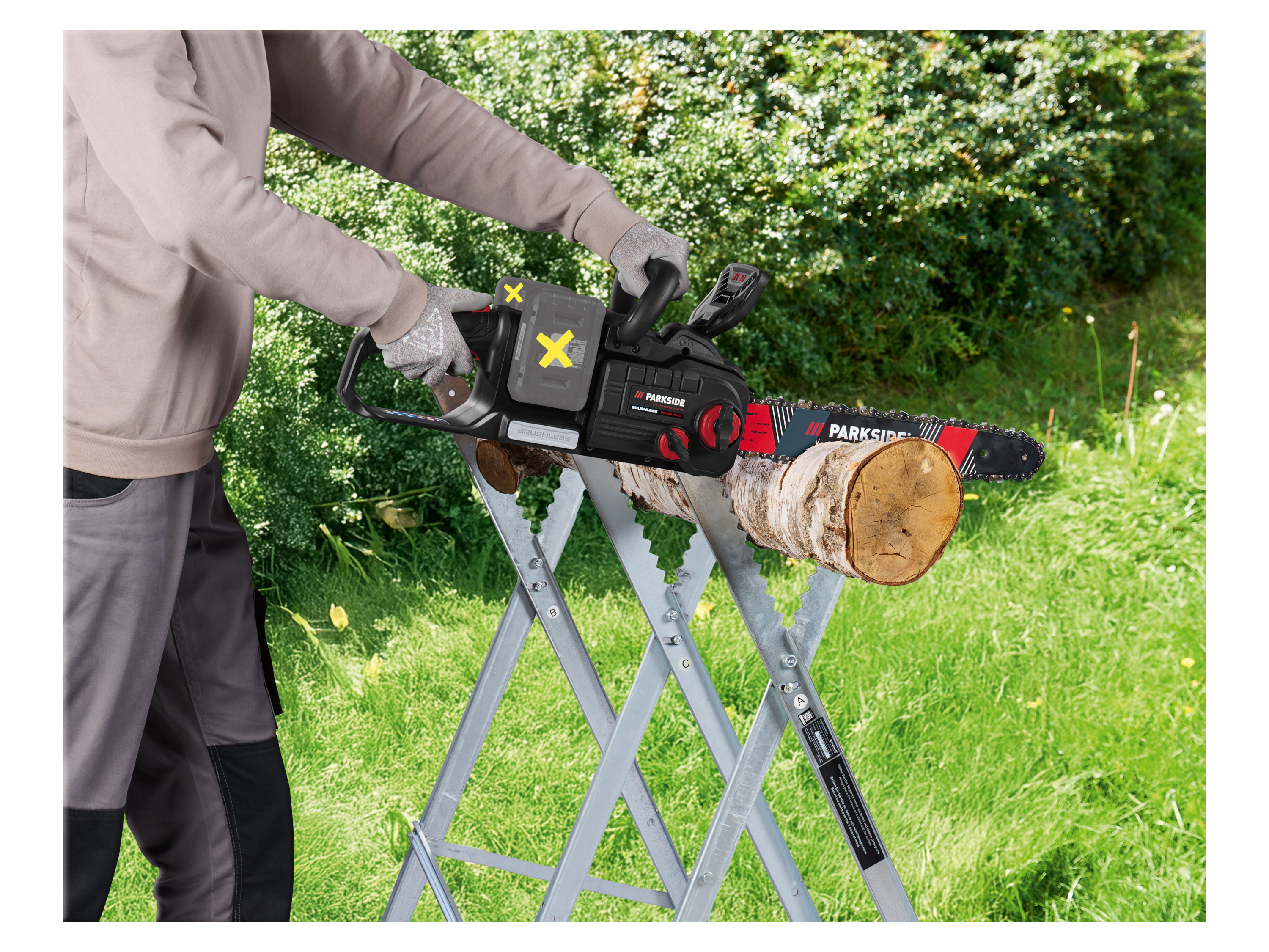 Thumbnail - PARKSIDE PERFORMANCE® 40 V Akku-Kettensäge »PPKSA 40-Li C3«, ohne Akkus und Ladegerät