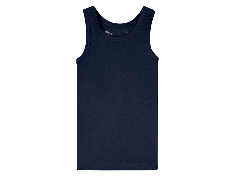 Ein dunkelblaues Tanktop für Herren.