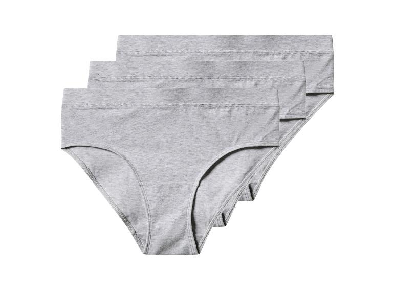 Drei Paar graue Baumwollslips