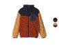 Fleecejacke im Color-Block-Design mit Brusttasche und Reißverschluss.