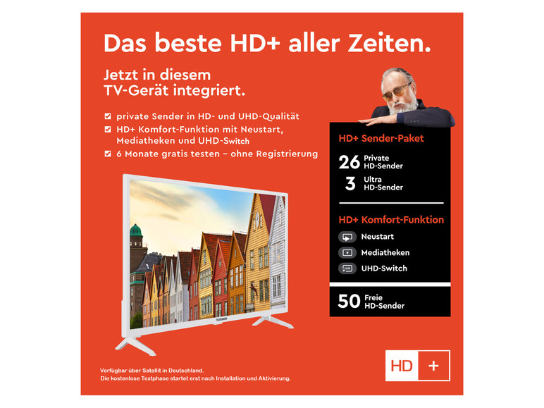 Gehe zu Vollbildansicht: TELEFUNKEN Fernseher »XF32SN550SD« Full HD 32 Zoll Smart TV - Bild 6