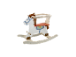 LUPILU® Schaukelpferd aus Holz für Kinder.