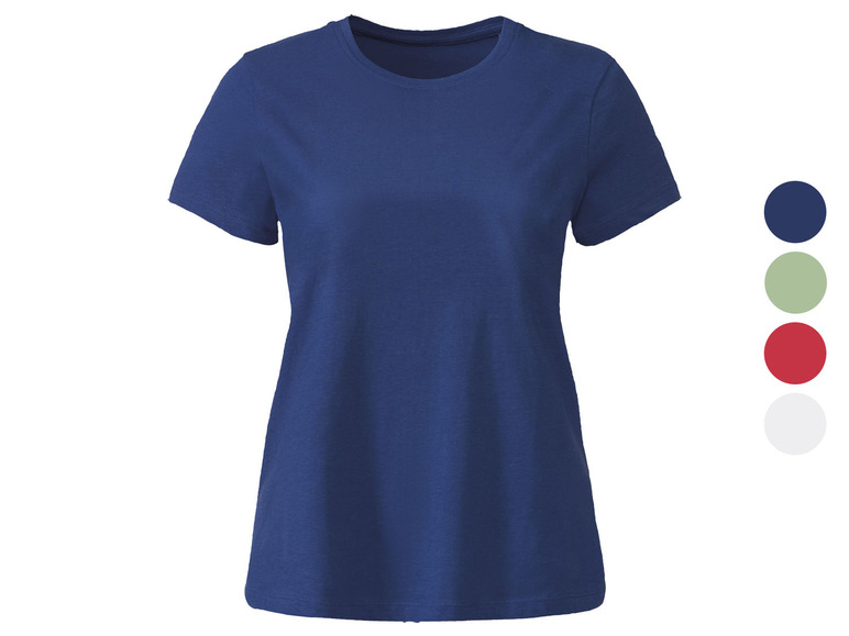 Gehe zu Vollbildansicht: esmara® Damen T-Shirt, mit Rundhalsausschnitt - Bild 1