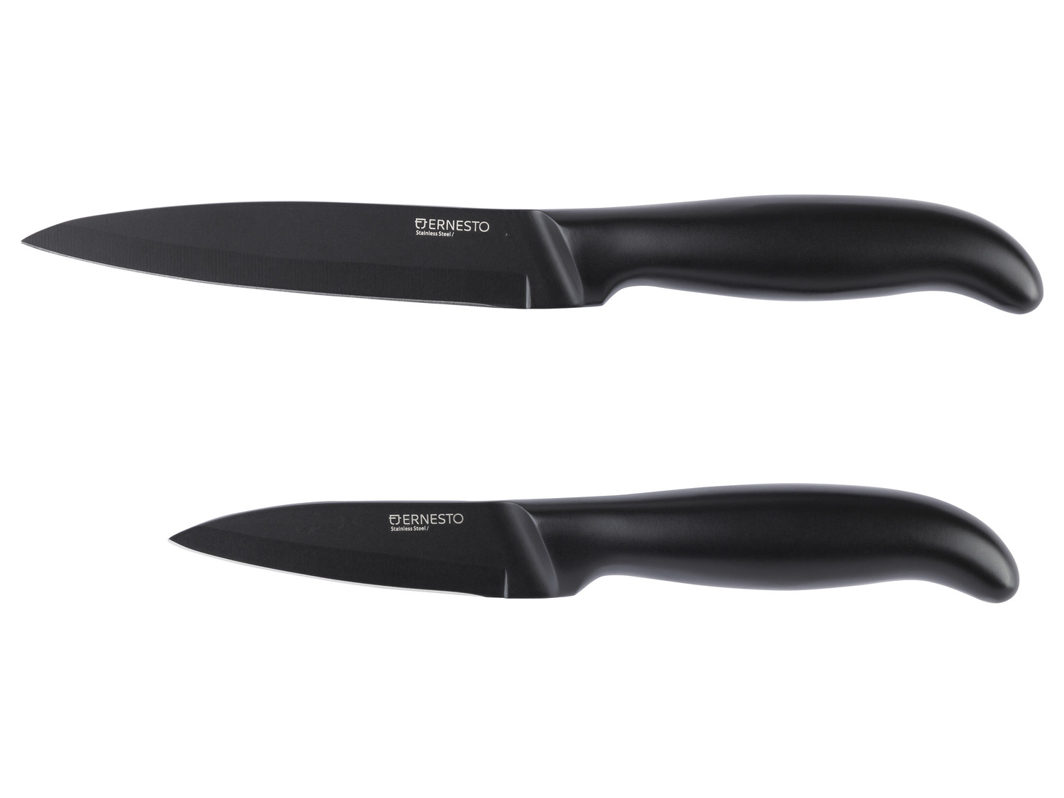 ERNESTO® Messer aus Edelstahl, schwarz | LIDL