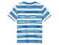 Herren-T-Shirt mit kurzen Ärmeln in Blau-Weiß gestreift