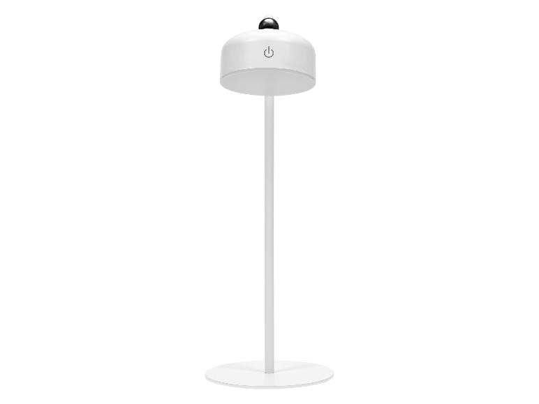 Weiße Stehlampe mit Ein-/Ausschalter