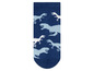 Blaue Socken mit Dinosauriern