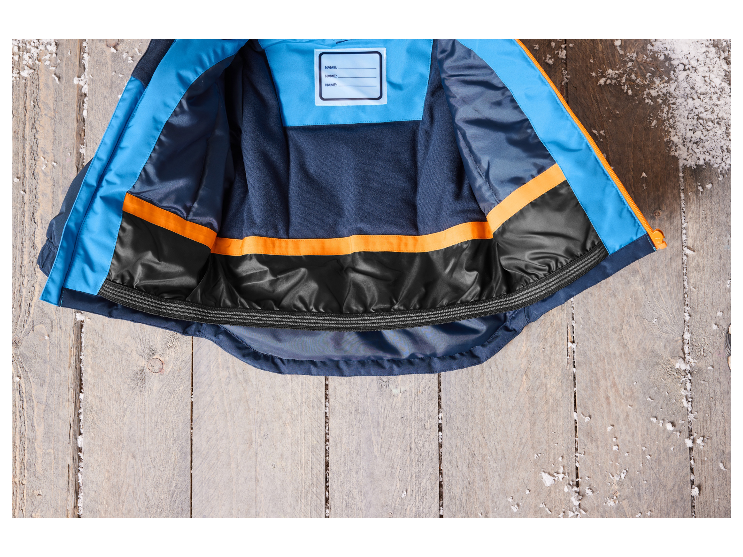 Thumbnail - lupilu® Baby/Kleinkinder Mädchen/Jungen Schneejacke (blau/orange, 86/92)