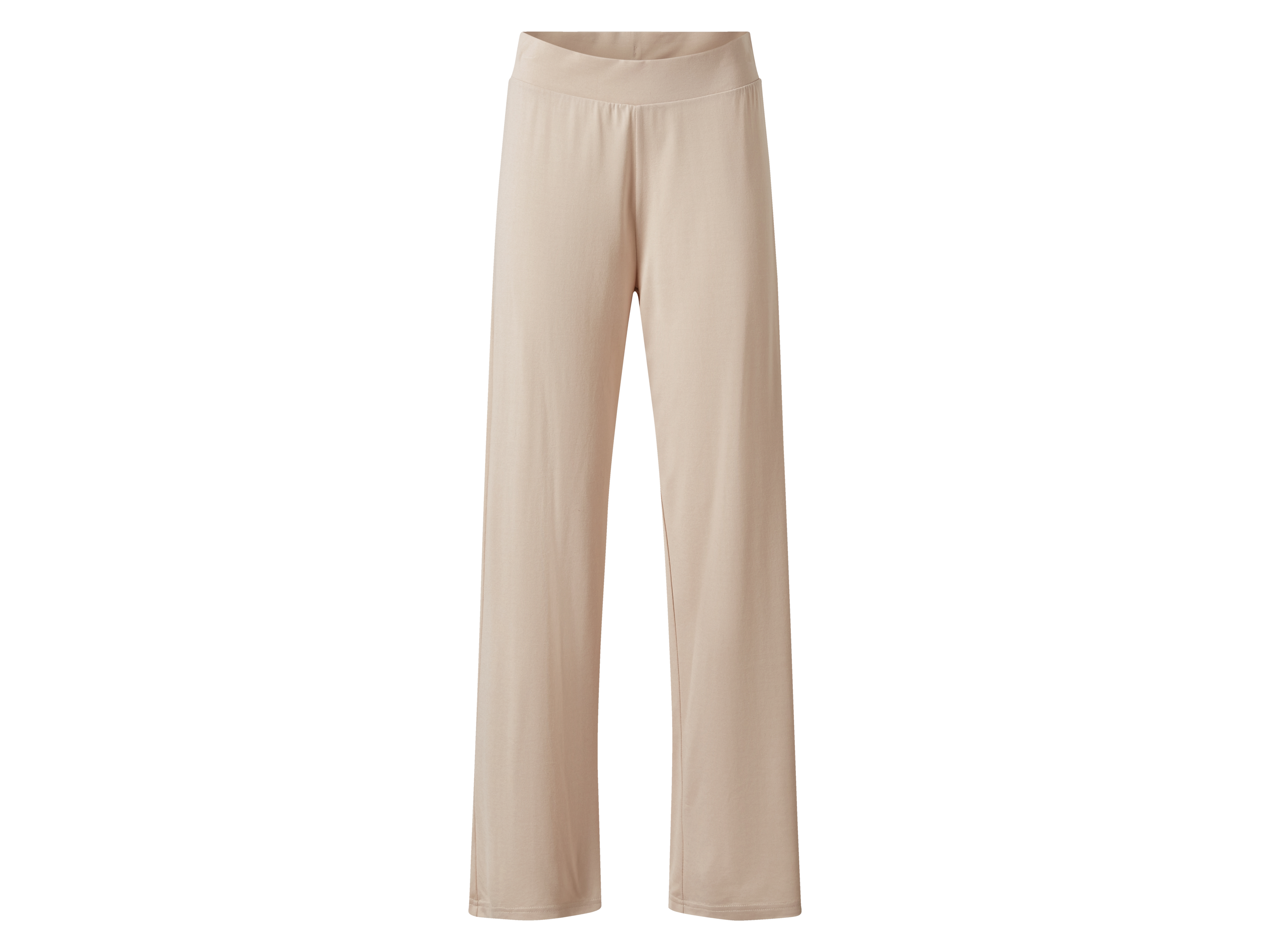 ESMARA® Damen Hose, gerade geschnitten (Beige, L(44/46))