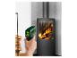 Parkside Infrarot-Thermometer misst die Temperatur eines Kamins.