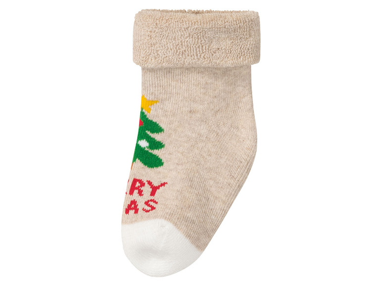 Gehe zu Vollbildansicht: lupilu® Baby Socken, 3 Paar, mit lustigem Weihnachtsmotiv - Bild 14