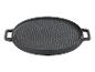 GSW Grillplatte rund Black Iron BBQ 30cm, gusseisern mit zwei Griffen