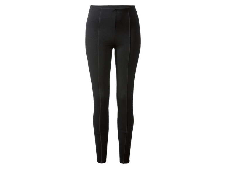 Schwarze Leggings mit hoher Taille.