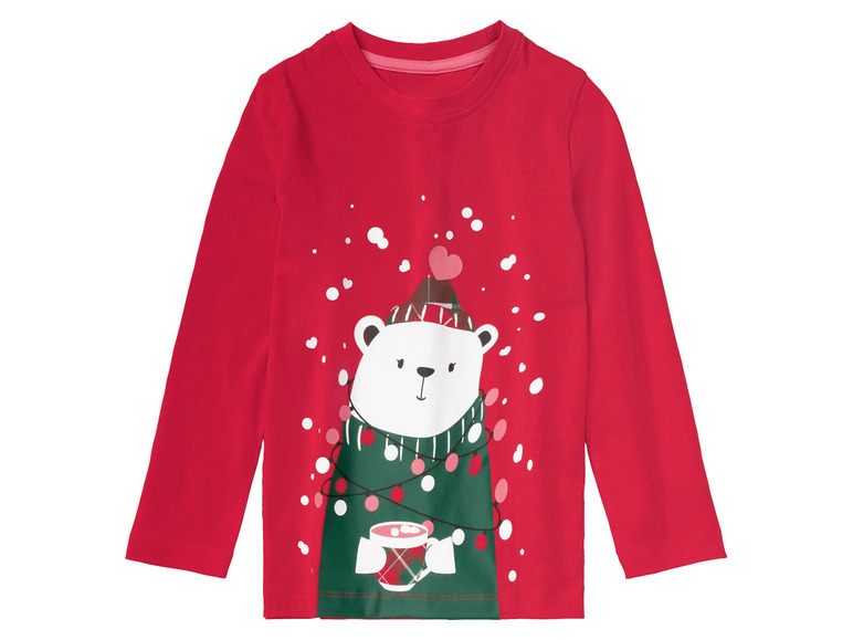Gehe zu Vollbildansicht: lupilu® Kleinkinder Mädchen Pyjama mit weihnachtlichen Motiven - Bild 9