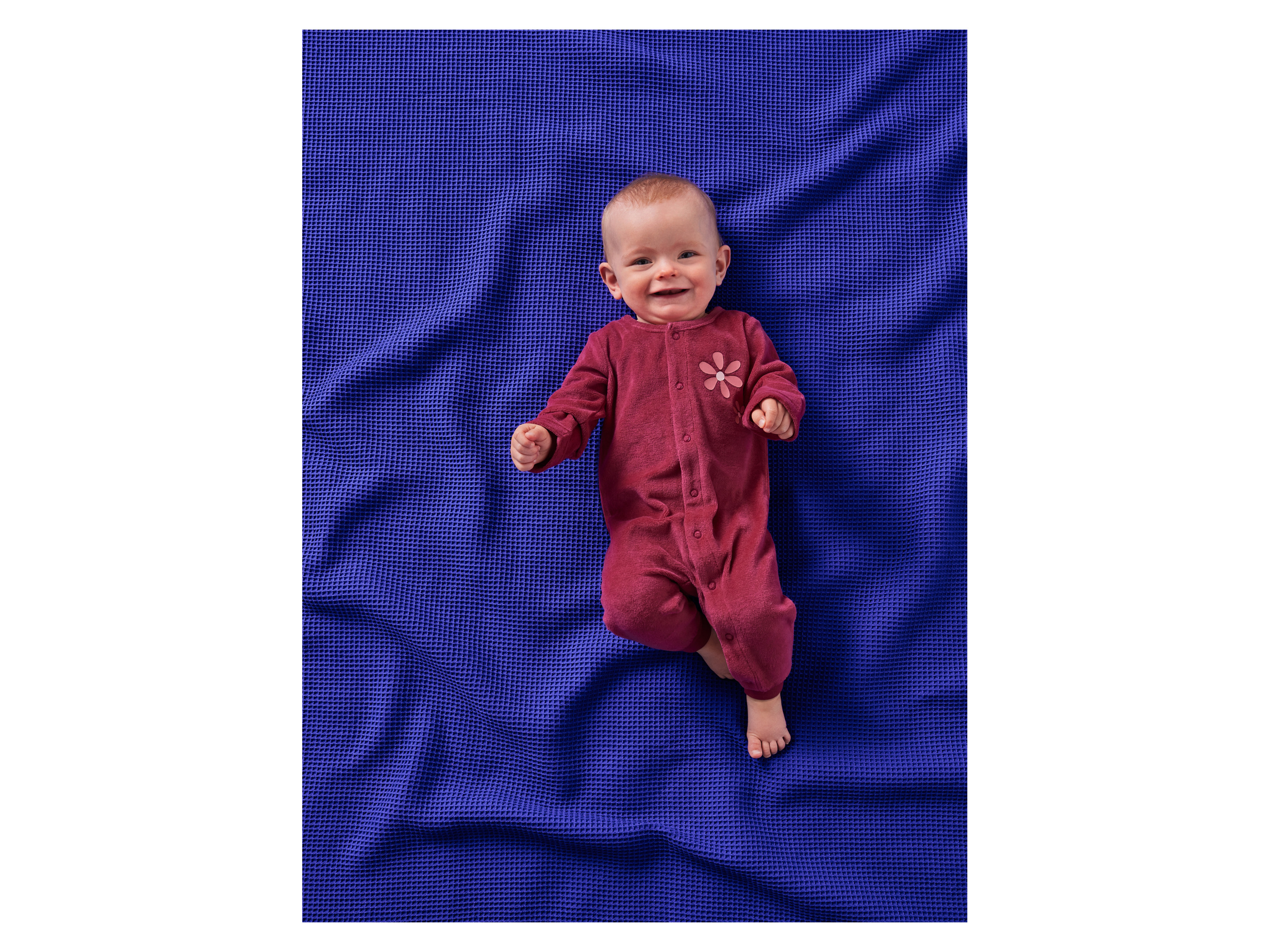 LUPILU® Baby Schlafoverall (Rot, 86/92) – Bild 2 von 3