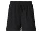 Schwarze Shorts mit elastischem Bund und Kordelzug