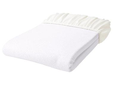 LIVARNO® Jersey-Frottee-Spannbettlaken, 90-100 x 200 cm