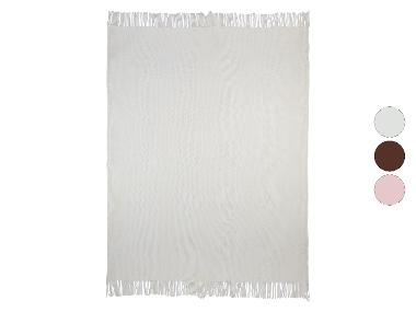 LIVARNO home Chenille-Plaid, 130 x 170 cm
