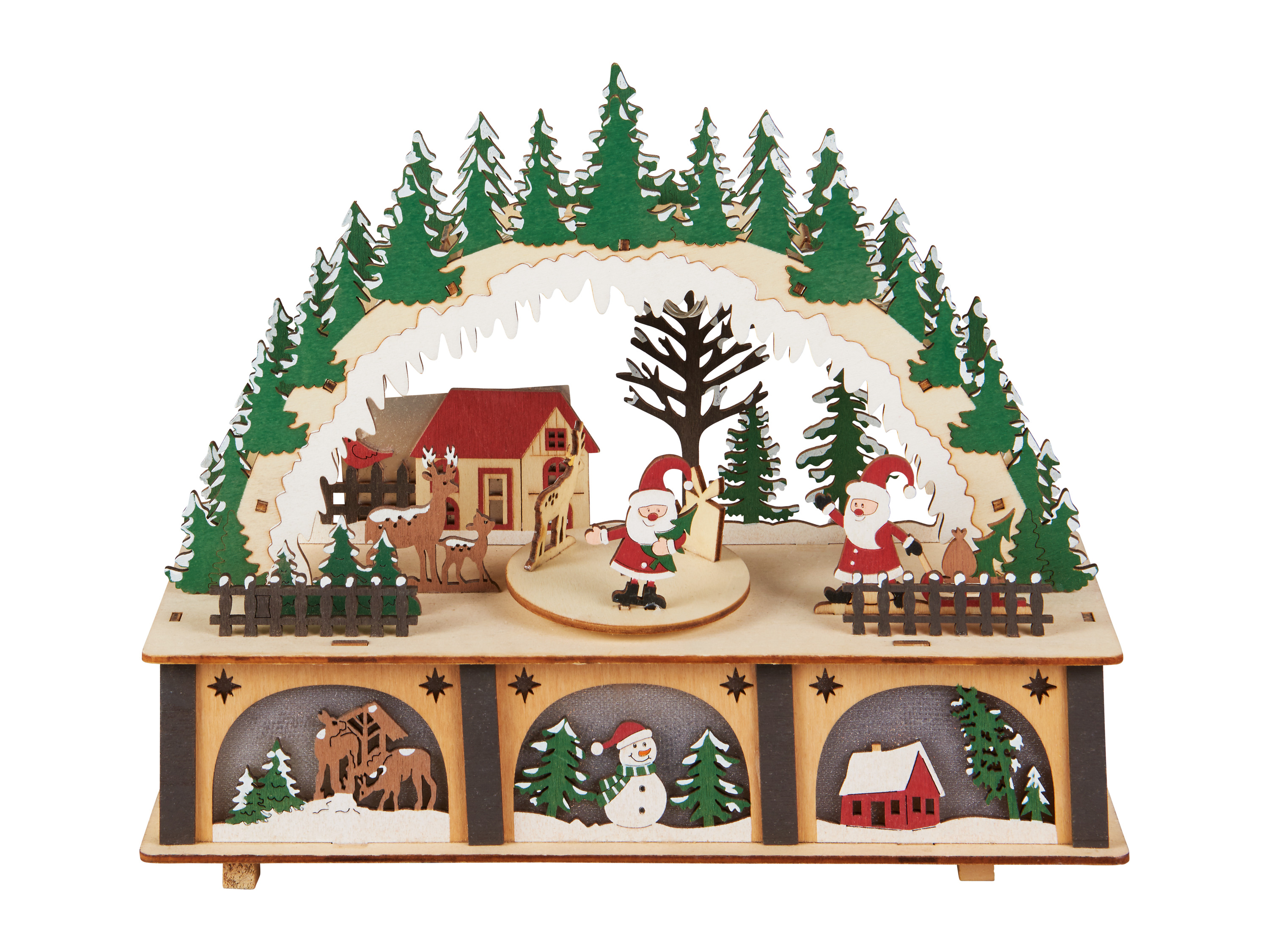 Thumbnail - LIVARNO home Haus mit beweglichen Figuren (Weihnachtsbogen)