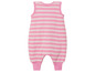 Ein rosa gestreiftes Strampler für Babys.