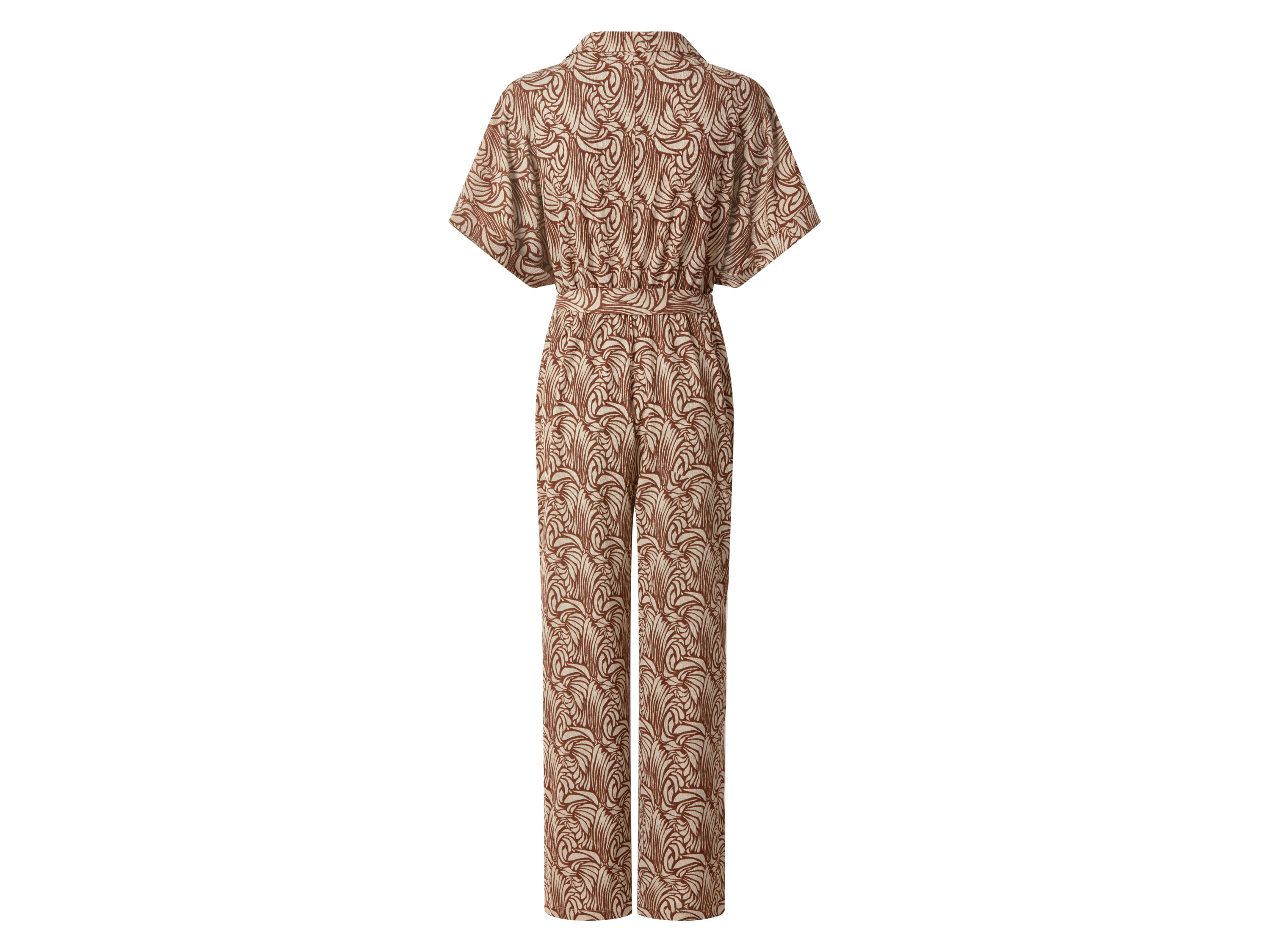 ESMARA® Damen Crêpe-Jumpsuit (braun/beige, M(40/42)) – Bild 3 von 4
