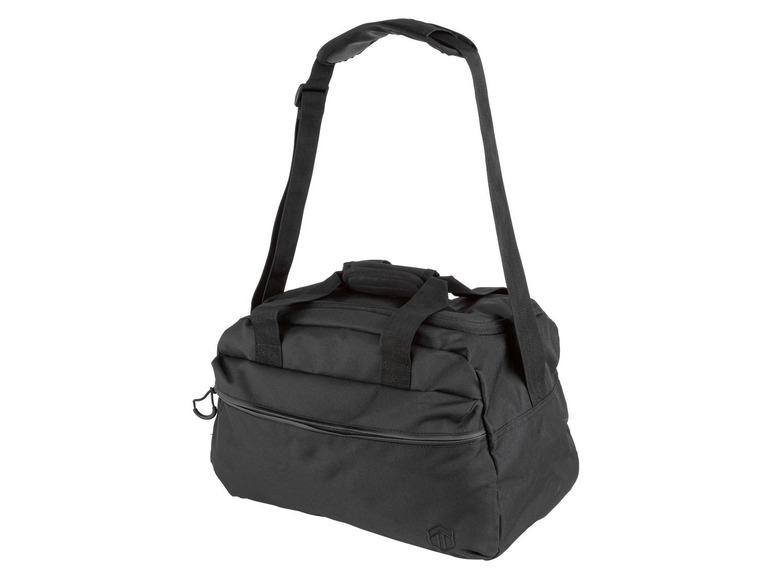 Schwarze Reisetasche mit Schultergurt