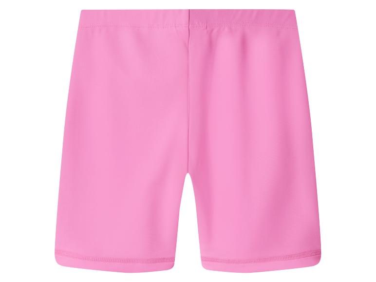 Kinder-Sportshorts in Pink, aus dehnbarem Stoff.