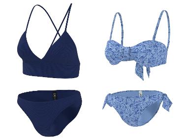 CRIVIT Damen Bikini-Oberteil / Bikini-Unterteil / Bandeau-Bikini-Oberteil