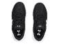 Under Armour schwarze Sneaker mit weißen Akzenten.