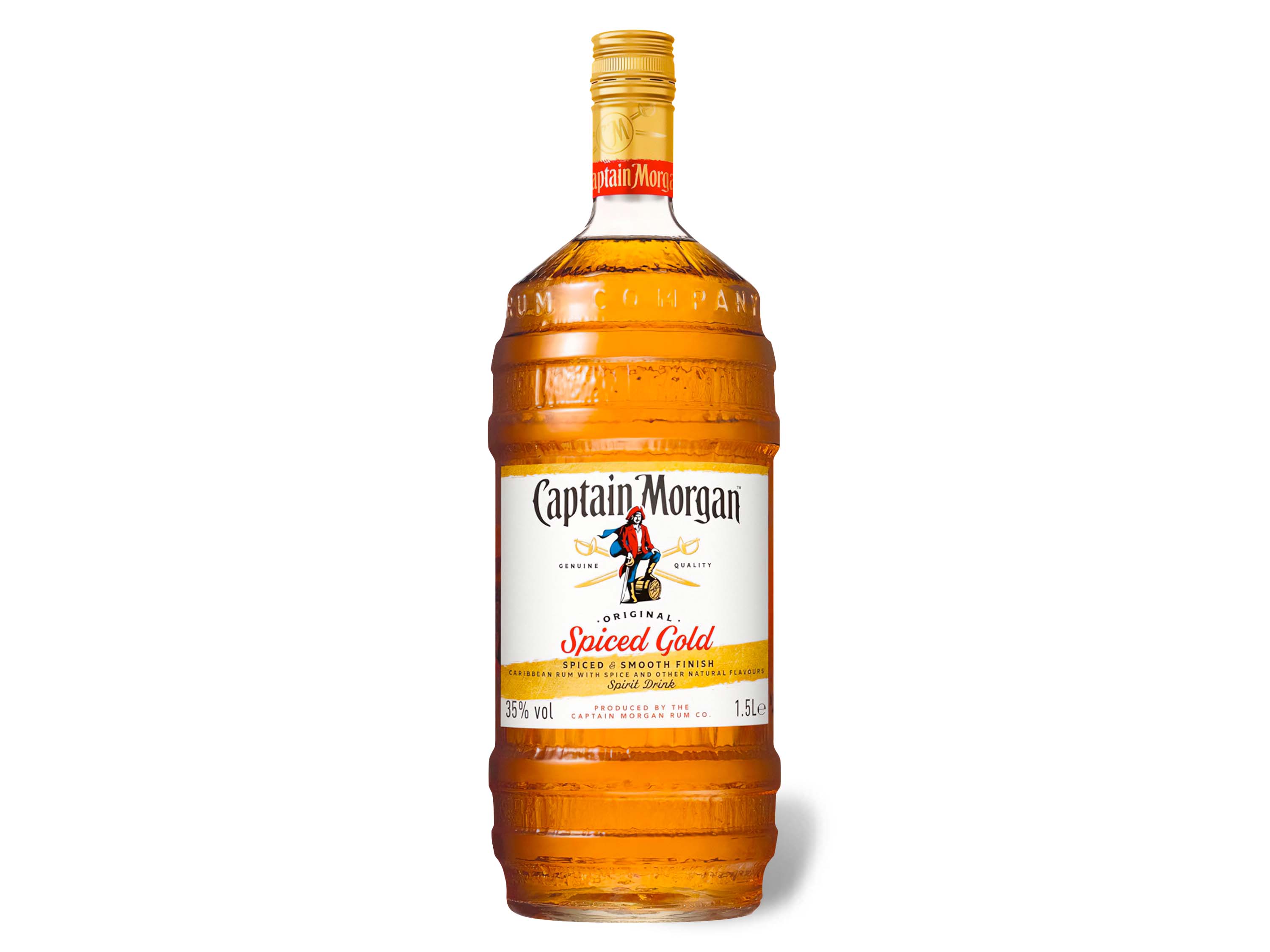 CAPTAIN MORGAN Spiced Gold (Rum-Basis) 1,5l-l-Flasche 35% Vol""