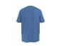 Blaues Kurzarm-T-Shirt, Rückansicht