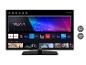 Telefunken Smart TV mit VIDAA-Oberfläche und Apps wie Netflix, YouTube und Prime Video, mit 32' und 40' Größenoptionen.