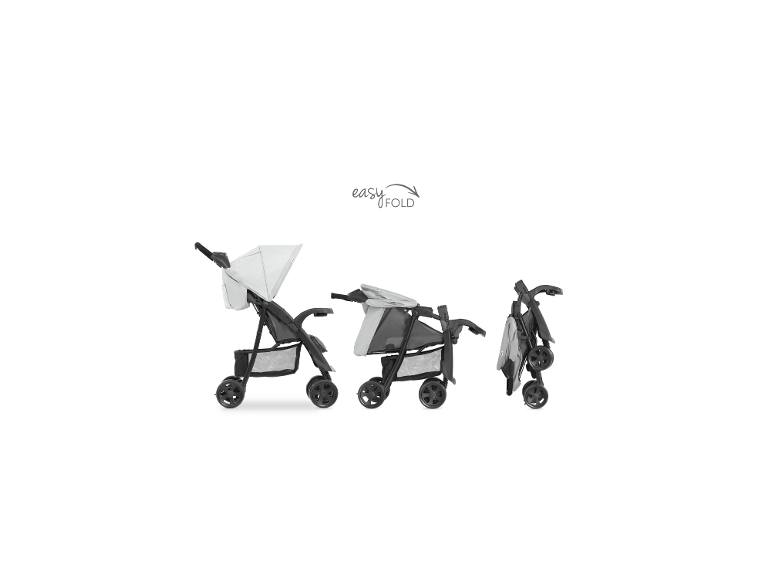 HAUCK Buggy Shopper Neo II: drei einfache Klappstufen von offen bis kompakt