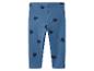 Blaue Kinderleggings mit Herzchenmuster