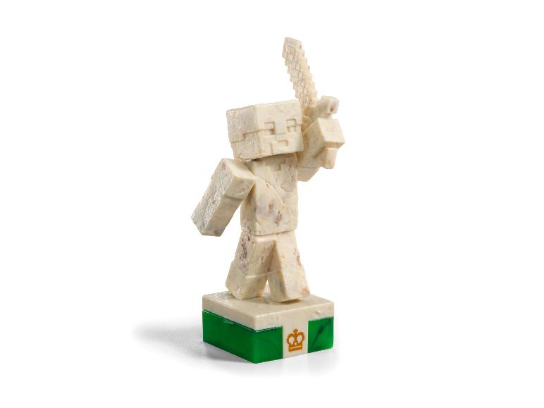 Steve-Schachfigur aus dem Minecraft-Schachspiel von The Noble Collection