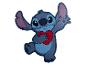 Ein Stitch-Puzzle mit einem Herz in seinen Händen