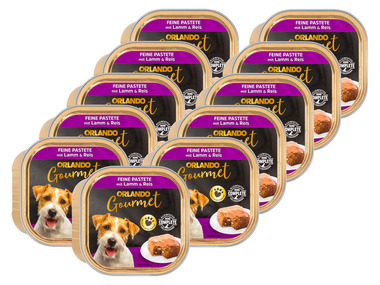 ORLANDO Gourmet Hundenassnahrung Feine Pastete mit Lamm & Reis, 11 x 150 g