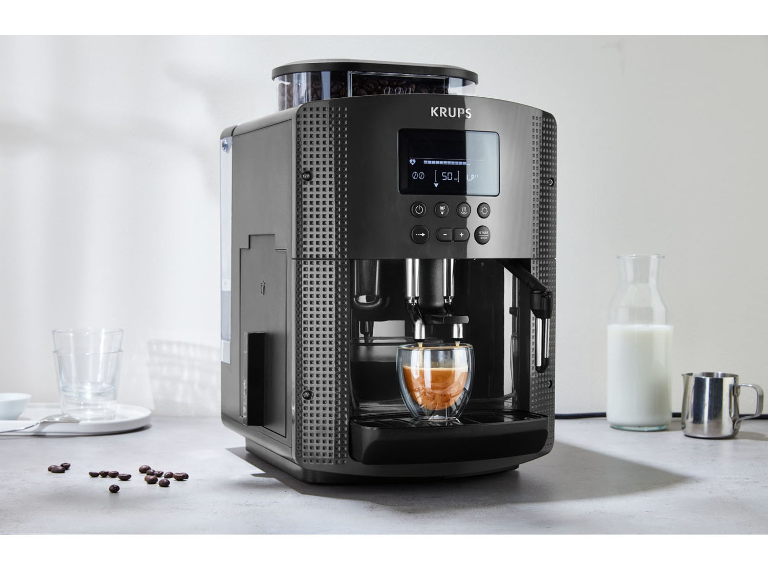 Krups Kaffeevollautomat »EA815E70«, Brühgruppe aus Met…