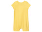Ein gelber Strampler für Babys.