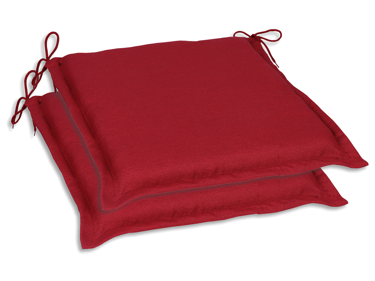GO-DE Textil Gartenau, kirschrot, 2er Set Kissen 5 cm (2er Set Kissen 5 cm, kirschrot) | 04014082101339