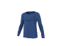 Blaues Herren-Sportshirt mit langen Ärmeln und strukturierten Details.