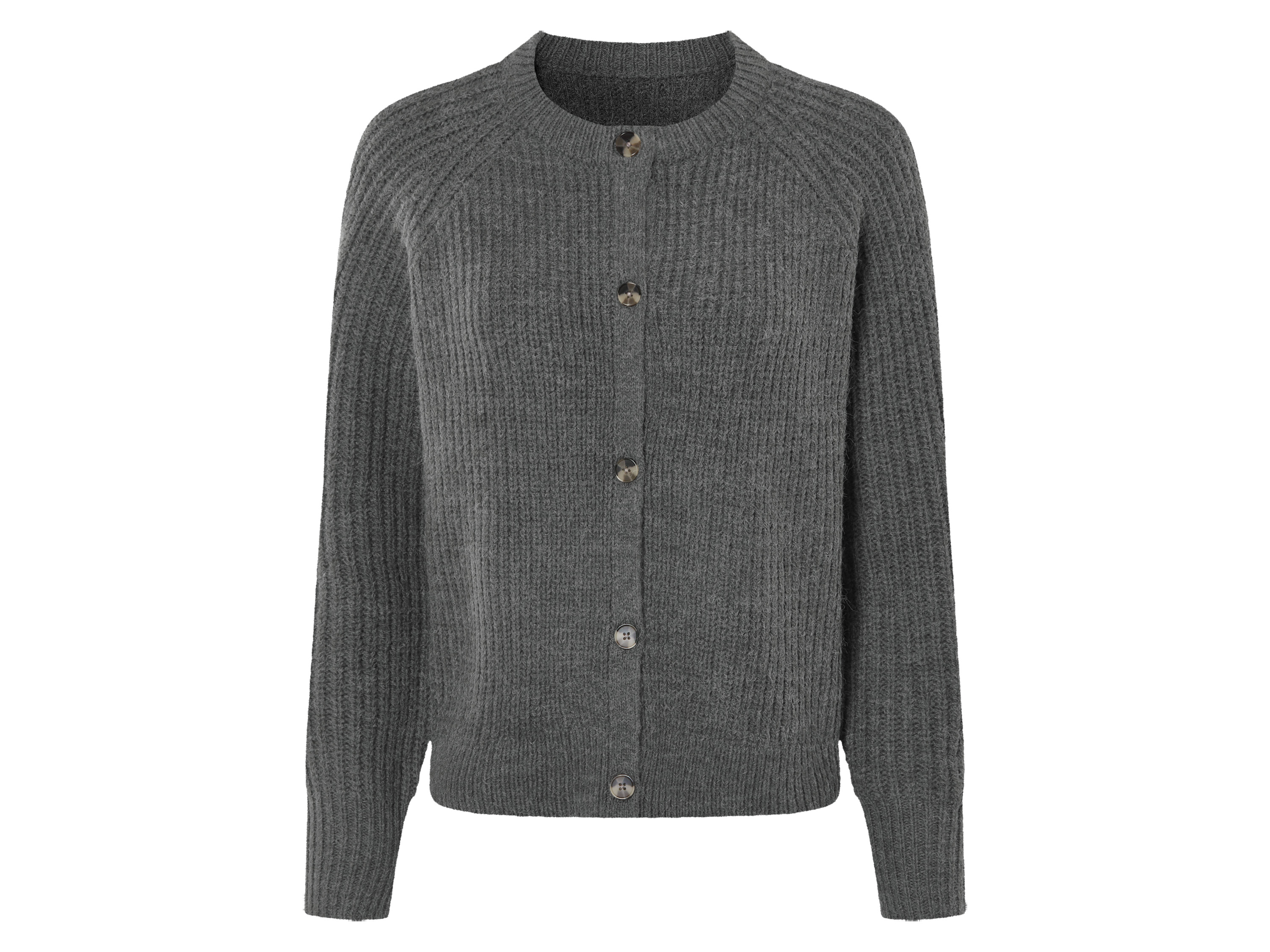esmara® Damen Cardigan (Grau, M (40/42))““ | Grobstrickqualität