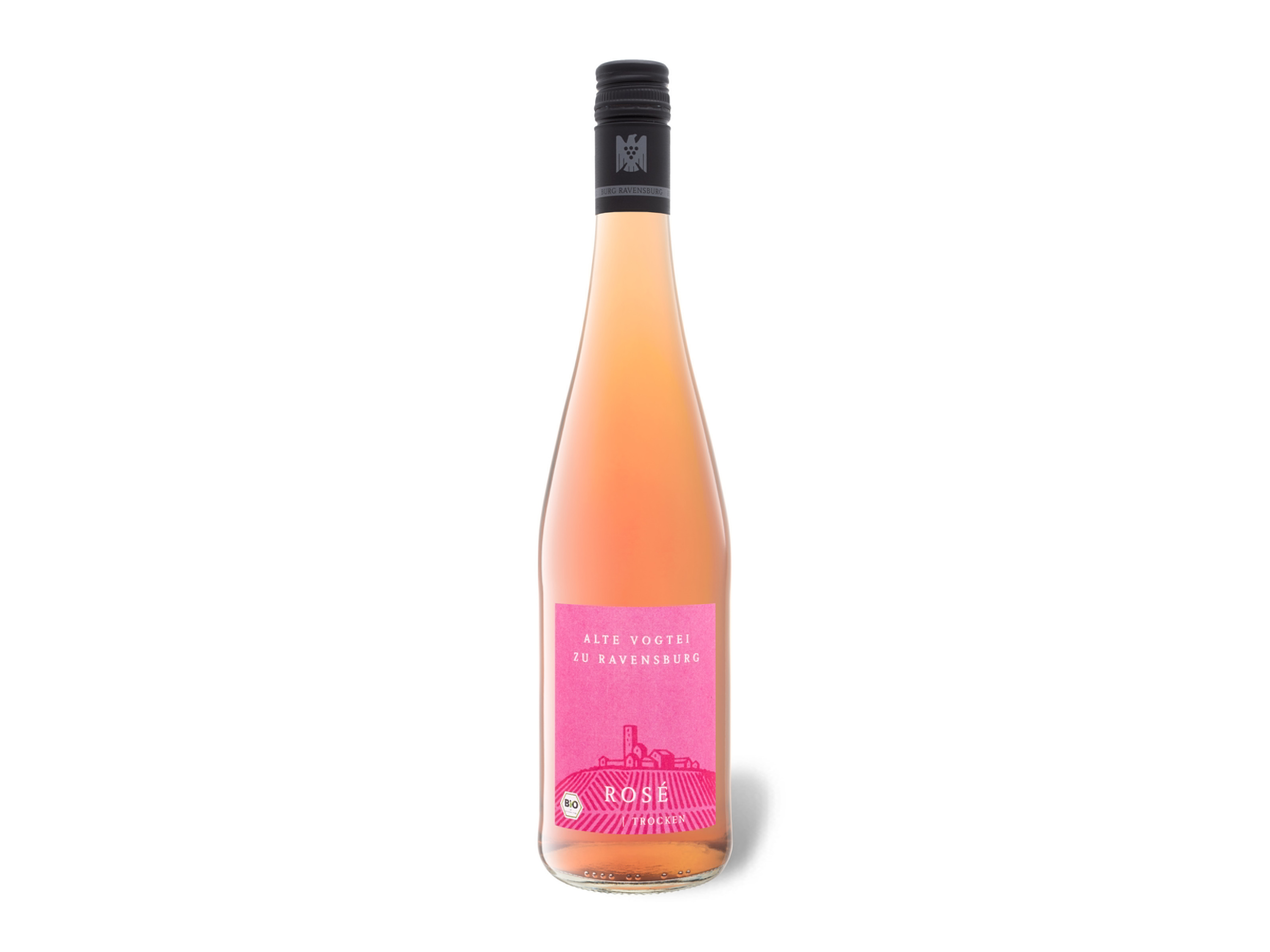 Lidl Wein-Angebot - BIO Alte Vogtei zu Ravensburg Rosé Kraichgau QbA VDP.Gutswein trocken, Roséwein 2025 - Mindestbestellmenge 6