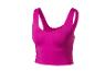 Fuchsiafarbenes ärmelloses Sporttop für Damen