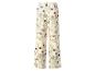 Weite Hose mit Blumen- und Beerenmuster auf cremefarbenem Hintergrund.