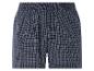 Blaue Boxershorts mit Karomuster.