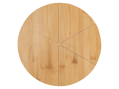 ERNESTO® Bambus-Pizzabrett, Ø 31 cm, schnittfest