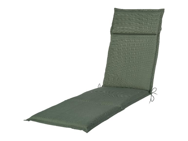 Grünes Outdoor-Liegenkissen mit Bändern
