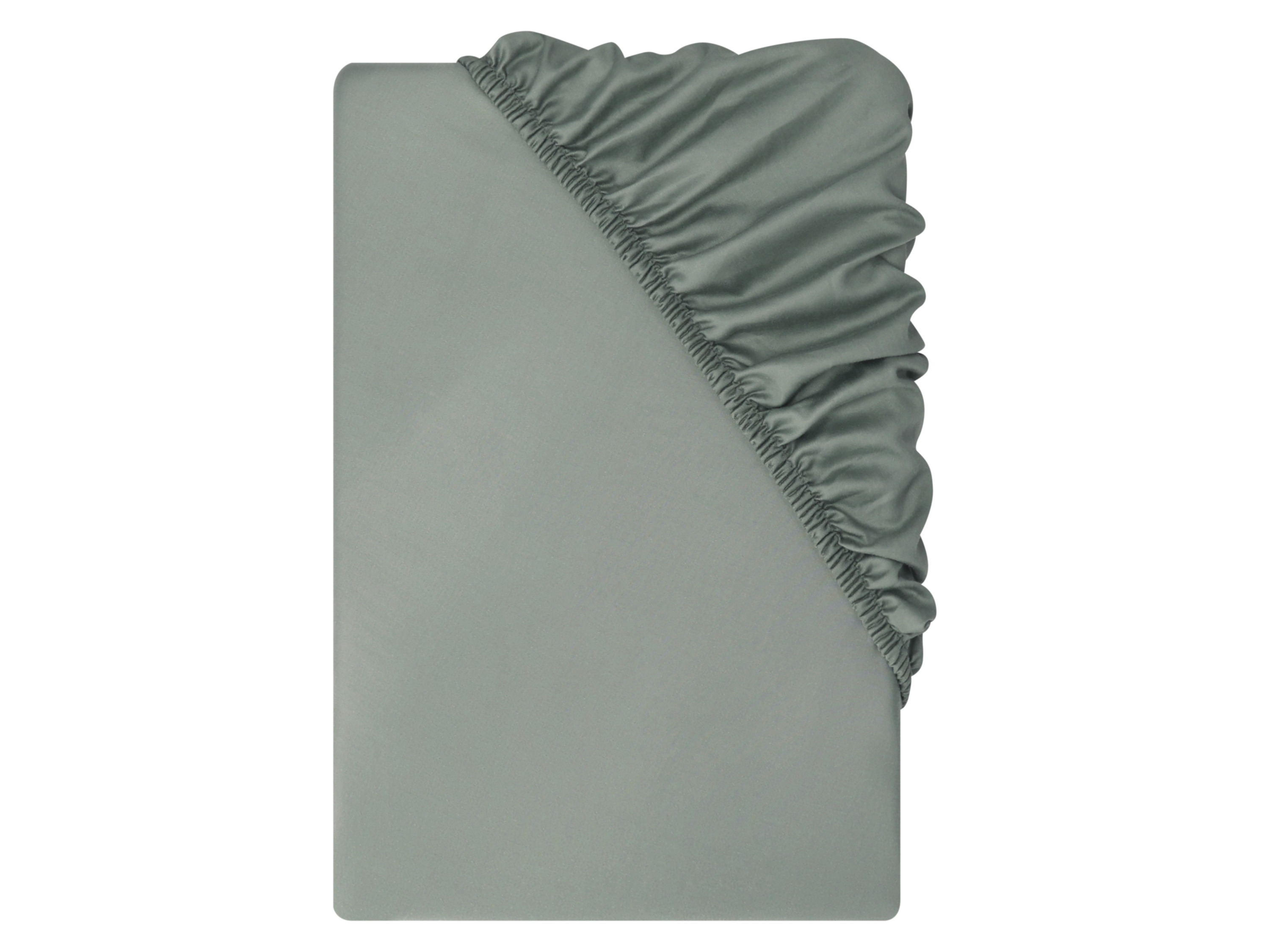 LIVARNO® Satin-Spannbettlaken, 90-100 x 200 cm (Grau)