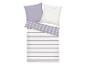 TOM TAILOR gestreifte Bettwäsche mit zwei Kissenbezügen